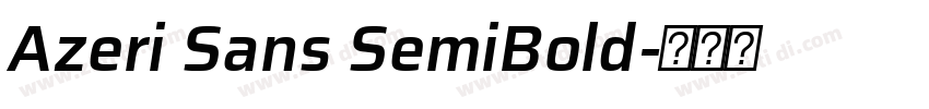 Azeri Sans SemiBold字体转换